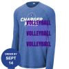 Carroll - PosiCharge ® Long Sleeve Tri Blend Wicking Raglan Tee Thumbnail