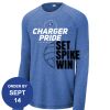 Carroll - PosiCharge ® Long Sleeve Tri Blend Wicking Raglan Tee Thumbnail