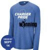 Carroll - PosiCharge ® Long Sleeve Tri Blend Wicking Raglan Tee Thumbnail