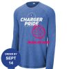 Carroll - PosiCharge ® Long Sleeve Tri Blend Wicking Raglan Tee Thumbnail