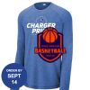 Carroll - PosiCharge ® Long Sleeve Tri Blend Wicking Raglan Tee Thumbnail