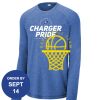 Carroll - PosiCharge ® Long Sleeve Tri Blend Wicking Raglan Tee Thumbnail