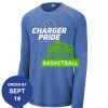 Carroll - PosiCharge ® Long Sleeve Tri Blend Wicking Raglan Tee Thumbnail