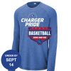Carroll - PosiCharge ® Long Sleeve Tri Blend Wicking Raglan Tee Thumbnail