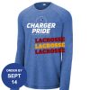 Carroll - PosiCharge ® Long Sleeve Tri Blend Wicking Raglan Tee Thumbnail