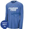 Carroll - PosiCharge ® Long Sleeve Tri Blend Wicking Raglan Tee Thumbnail