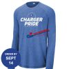 Carroll - PosiCharge ® Long Sleeve Tri Blend Wicking Raglan Tee Thumbnail