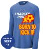 Carroll - PosiCharge ® Long Sleeve Tri Blend Wicking Raglan Tee Thumbnail