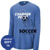 Carroll - PosiCharge ® Long Sleeve Tri Blend Wicking Raglan Tee Thumbnail