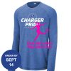 Carroll - PosiCharge ® Long Sleeve Tri Blend Wicking Raglan Tee Thumbnail