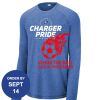 Carroll - PosiCharge ® Long Sleeve Tri Blend Wicking Raglan Tee Thumbnail