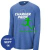 Carroll - PosiCharge ® Long Sleeve Tri Blend Wicking Raglan Tee Thumbnail