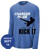 Carroll - PosiCharge ® Long Sleeve Tri Blend Wicking Raglan Tee Thumbnail