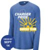 Carroll - PosiCharge ® Long Sleeve Tri Blend Wicking Raglan Tee Thumbnail