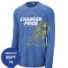 Carroll - PosiCharge ® Long Sleeve Tri Blend Wicking Raglan Tee Thumbnail