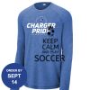 Carroll - PosiCharge ® Long Sleeve Tri Blend Wicking Raglan Tee Thumbnail