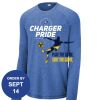 Carroll - PosiCharge ® Long Sleeve Tri Blend Wicking Raglan Tee Thumbnail