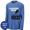 Carroll - PosiCharge ® Long Sleeve Tri Blend Wicking Raglan Tee Thumbnail