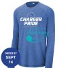 Carroll - PosiCharge ® Long Sleeve Tri Blend Wicking Raglan Tee Thumbnail