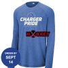 Carroll - PosiCharge ® Long Sleeve Tri Blend Wicking Raglan Tee Thumbnail