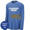Carroll - PosiCharge ® Long Sleeve Tri Blend Wicking Raglan Tee Thumbnail