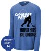 Carroll - PosiCharge ® Long Sleeve Tri Blend Wicking Raglan Tee Thumbnail