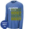 Carroll - PosiCharge ® Long Sleeve Tri Blend Wicking Raglan Tee Thumbnail