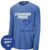 Carroll - PosiCharge ® Long Sleeve Tri Blend Wicking Raglan Tee Thumbnail