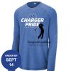Carroll - PosiCharge ® Long Sleeve Tri Blend Wicking Raglan Tee Thumbnail