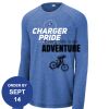Carroll - PosiCharge ® Long Sleeve Tri Blend Wicking Raglan Tee Thumbnail