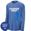 Carroll - PosiCharge ® Long Sleeve Tri Blend Wicking Raglan Tee Thumbnail