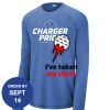 Carroll - PosiCharge ® Long Sleeve Tri Blend Wicking Raglan Tee Thumbnail