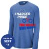 Carroll - PosiCharge ® Long Sleeve Tri Blend Wicking Raglan Tee Thumbnail