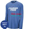 Carroll - PosiCharge ® Long Sleeve Tri Blend Wicking Raglan Tee Thumbnail