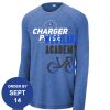 Carroll - PosiCharge ® Long Sleeve Tri Blend Wicking Raglan Tee Thumbnail