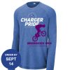 Carroll - PosiCharge ® Long Sleeve Tri Blend Wicking Raglan Tee Thumbnail