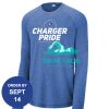 Carroll - PosiCharge ® Long Sleeve Tri Blend Wicking Raglan Tee Thumbnail