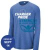 Carroll - PosiCharge ® Long Sleeve Tri Blend Wicking Raglan Tee Thumbnail