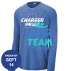 Carroll - PosiCharge ® Long Sleeve Tri Blend Wicking Raglan Tee Thumbnail
