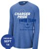 Carroll - PosiCharge ® Long Sleeve Tri Blend Wicking Raglan Tee Thumbnail