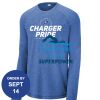 Carroll - PosiCharge ® Long Sleeve Tri Blend Wicking Raglan Tee Thumbnail