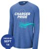 Carroll - PosiCharge ® Long Sleeve Tri Blend Wicking Raglan Tee Thumbnail