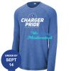 Carroll - PosiCharge ® Long Sleeve Tri Blend Wicking Raglan Tee Thumbnail