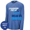 Carroll - PosiCharge ® Long Sleeve Tri Blend Wicking Raglan Tee Thumbnail