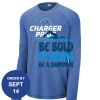Carroll - PosiCharge ® Long Sleeve Tri Blend Wicking Raglan Tee Thumbnail