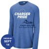 Carroll - PosiCharge ® Long Sleeve Tri Blend Wicking Raglan Tee Thumbnail