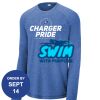 Carroll - PosiCharge ® Long Sleeve Tri Blend Wicking Raglan Tee Thumbnail