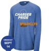 Carroll - PosiCharge ® Long Sleeve Tri Blend Wicking Raglan Tee Thumbnail