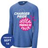 Carroll - PosiCharge ® Long Sleeve Tri Blend Wicking Raglan Tee Thumbnail
