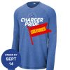 Carroll - PosiCharge ® Long Sleeve Tri Blend Wicking Raglan Tee Thumbnail